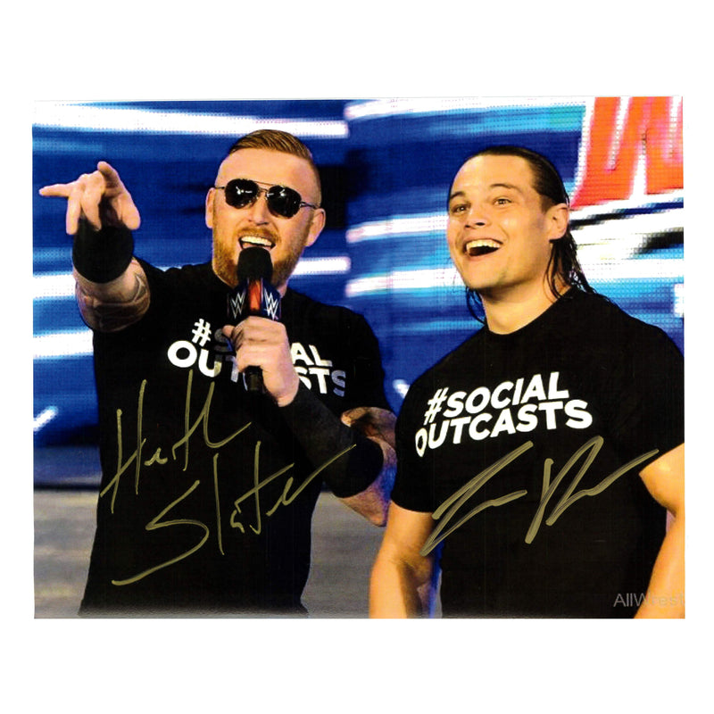 Heath Slater x Bo Dallas 8x10 Promo DUAL AUTOGRAPHED