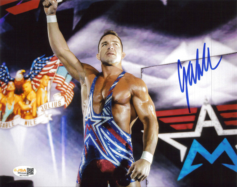 Chad Gable Fist In Air 8x10 or 11x14 Promo - JSA Autograph