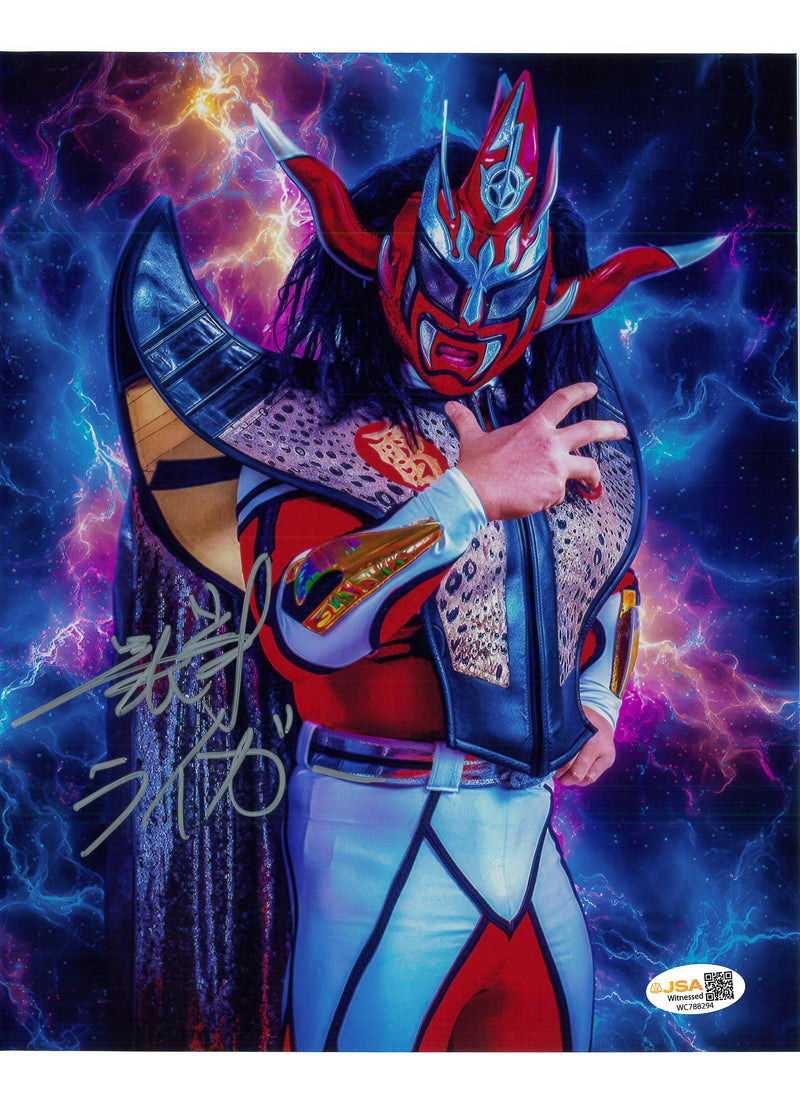 Jushin Liger Metallic Lightning 8x10 Promo - JSA AUTOGRAPHED