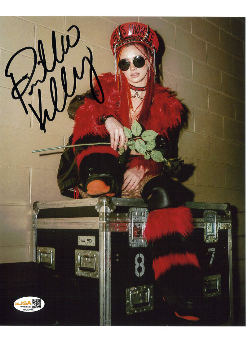 Priscilla Kelly Red Fur Promo 8x10 - JSA AUTOGRAPHED