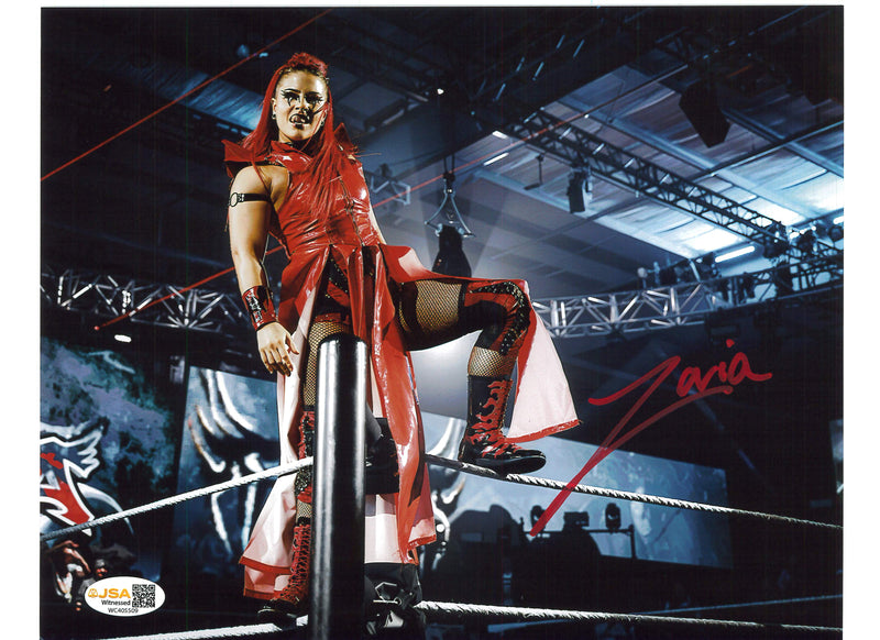 Zaria On Ropes 8x10 or 11x14 Promo - JSA AUTOGRAPHED