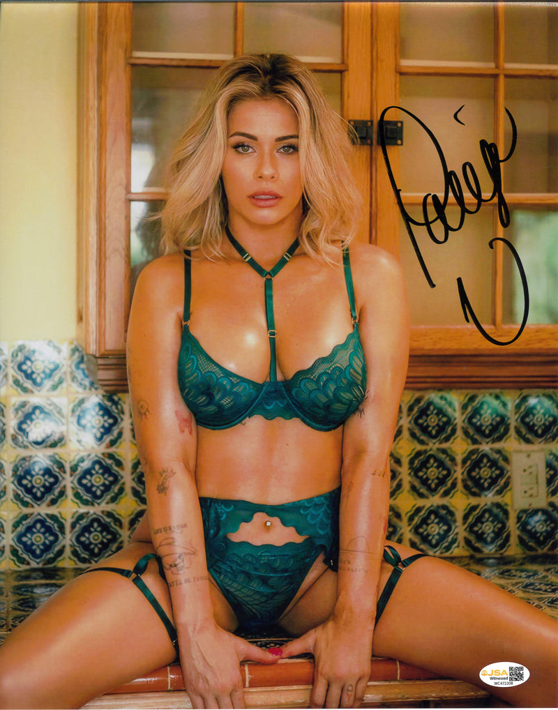 Paige VanZant Green Looking Foward 11x14 Promo - JSA AUTOGRAPHED