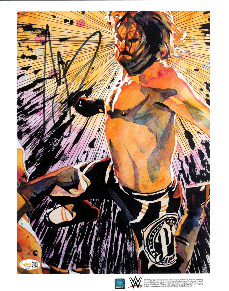 AJ Styles Schamberger Explosive Action 11x14 Promo - JSA AUTOGRAPHED