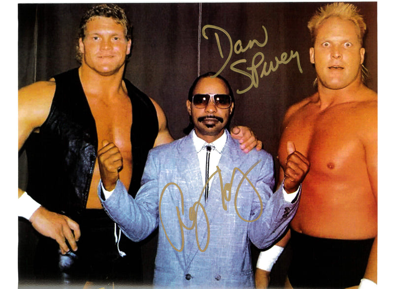 Skyscrapers w/ Teddy Long 8x10 Promo - AUTOGRAPHED