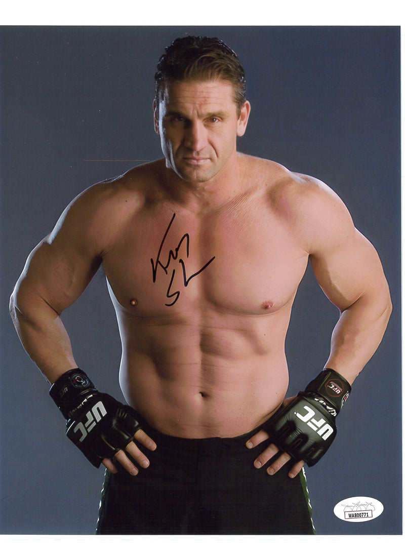 Ken Shamrock 3/4 Pose Promo 8x10 - JSA AUTOGRAPHED