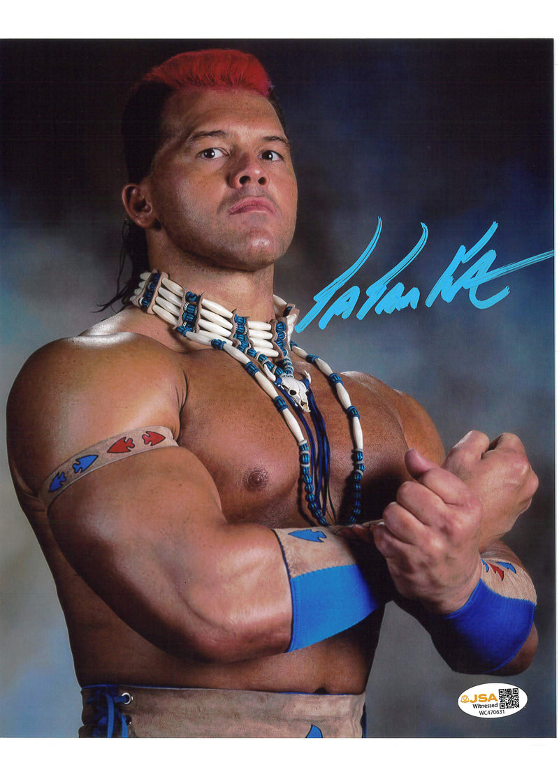 Tatanka Half Pose 8x10 Promo - JSA AUTOGRAPHED