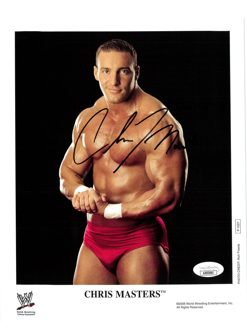 Chris Masters 8x10 Promo - JSA AUTOGRAPHED