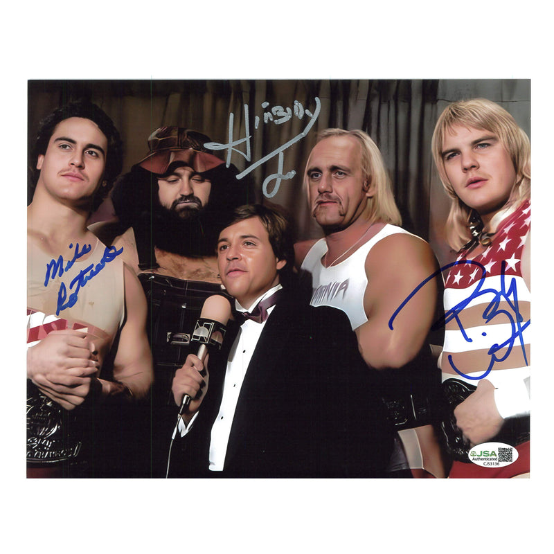 US Express, Hillbilly Joe, Hulk Hogan 8x10 Promo - JSA AUTOGRAPHED