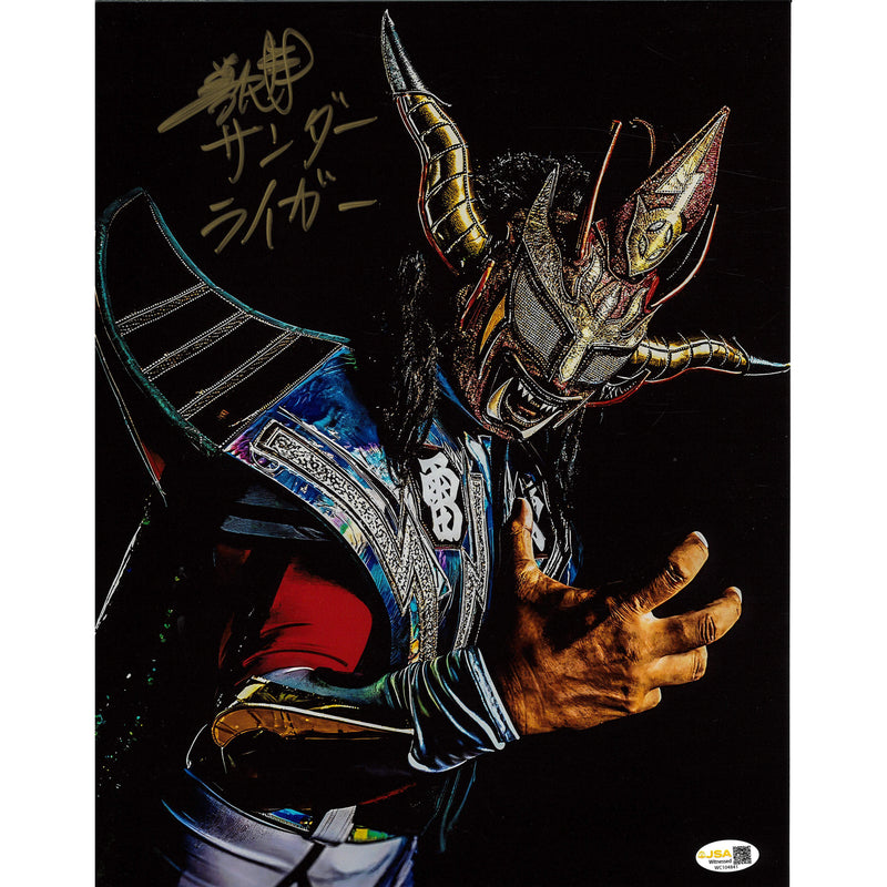 Jushin Thunder Liger Shadows 11x14 Poster - JSA AUTOGRAPHED