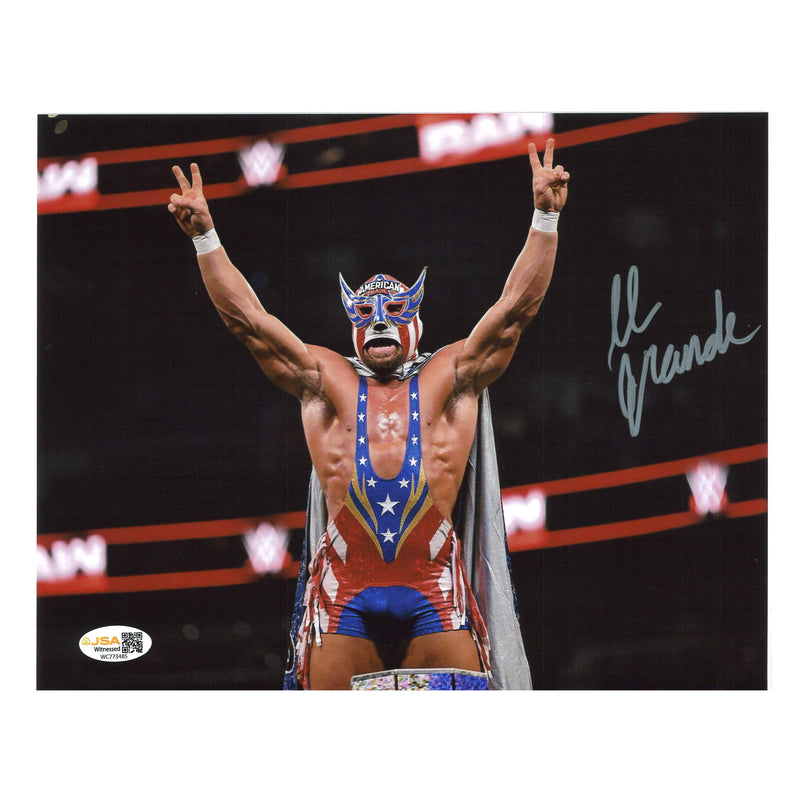 El Grande Americano  Arms Up 8x10 Promo - JSA Autograph