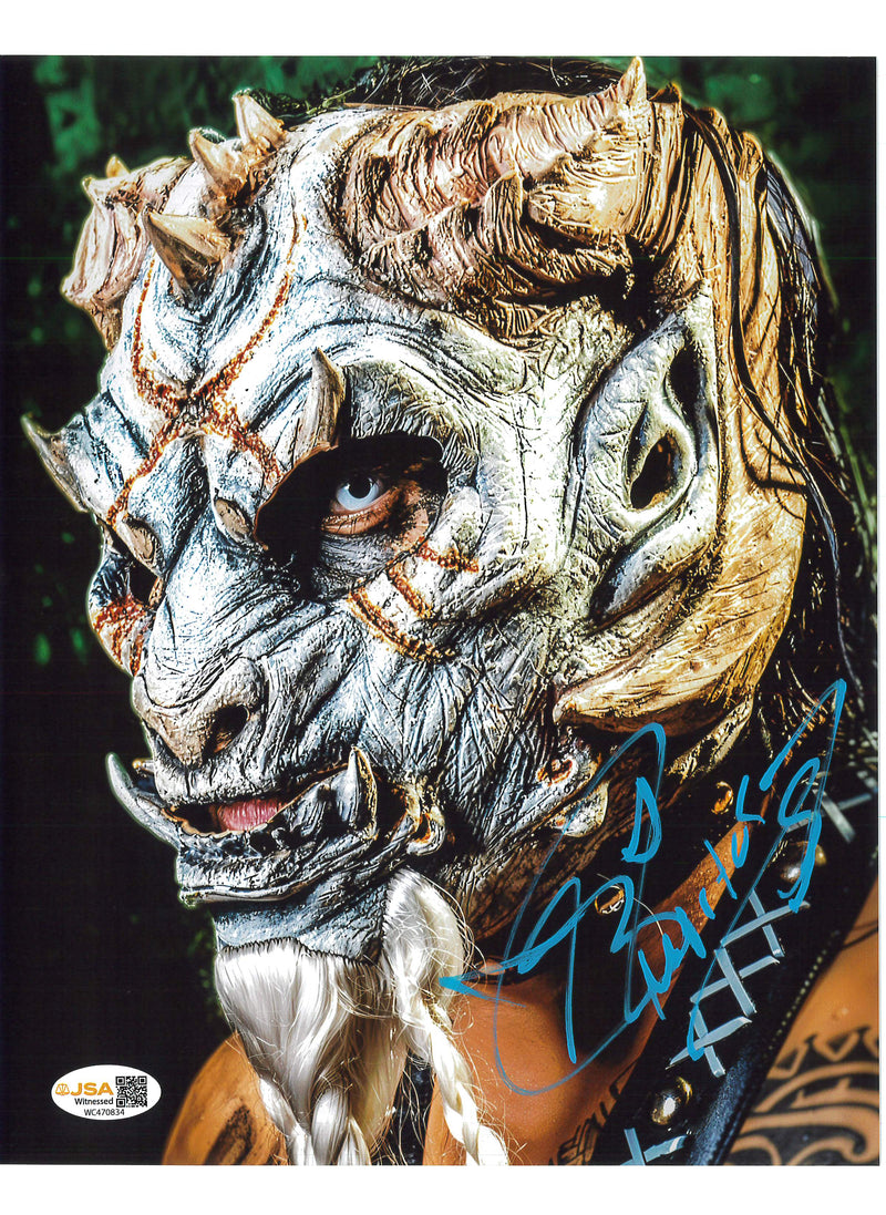 Beast Mortos Close Up Green 8x10 Promo- JSA AUTOGRAPH