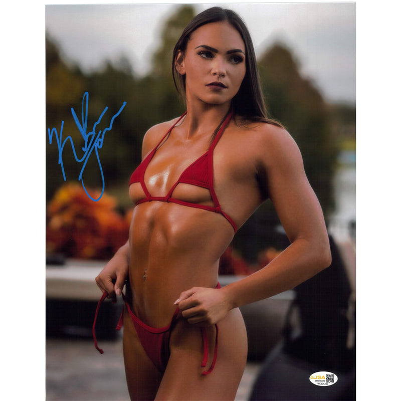 Kiana James Red Bikini Metallic 8x10 Promo Or 11x14 Poster - JSA AUTOGRAPHED
