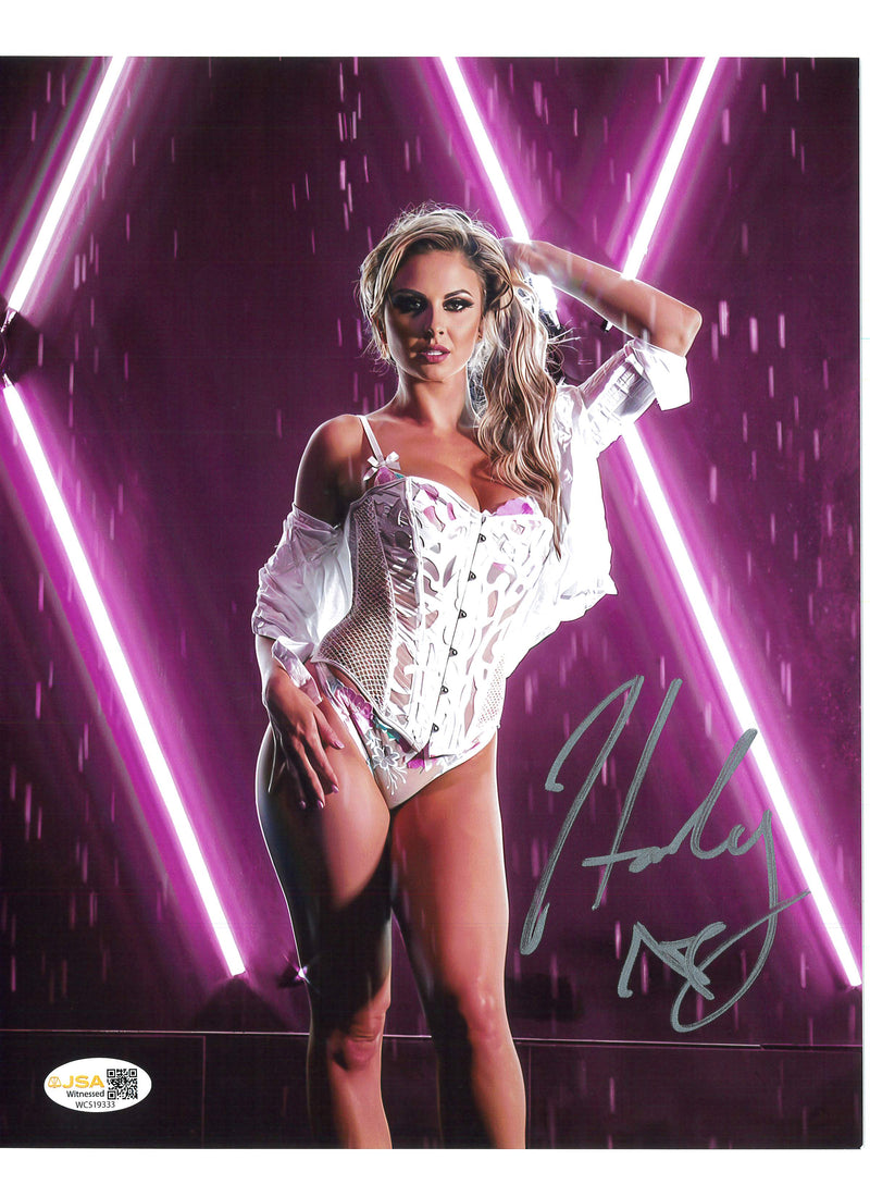 Harley Cameron Purple Lights 8x10  Promo - JSA AUTOGRAPHED