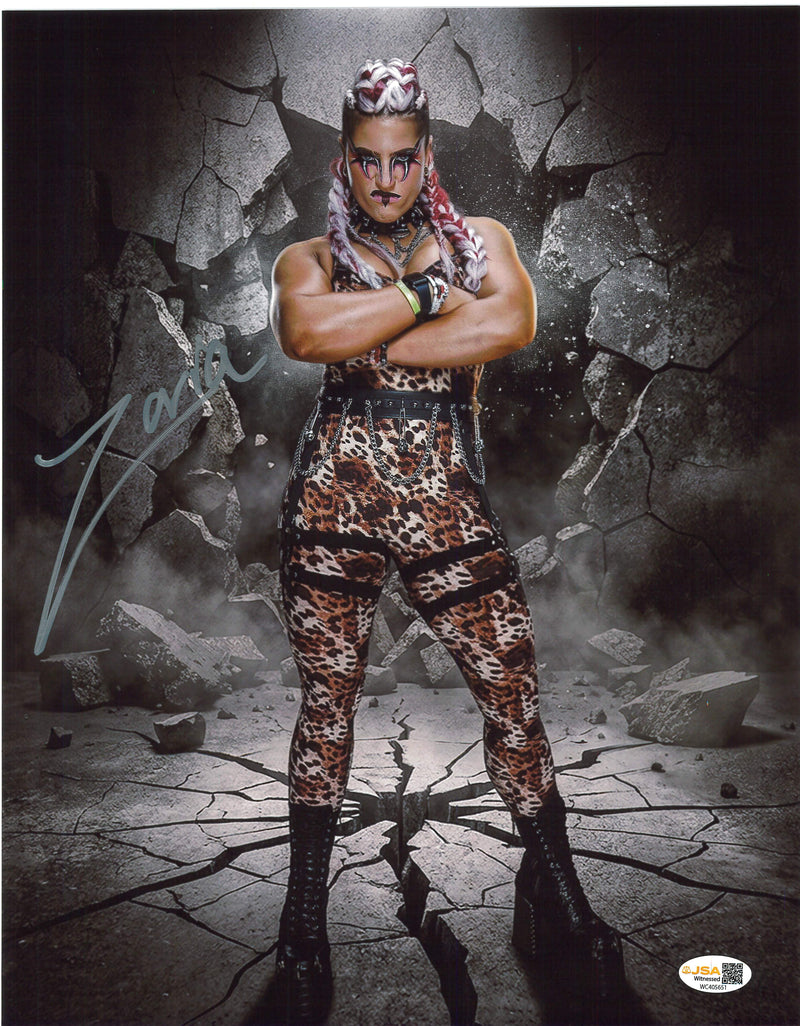Zaria Wall Smash 11x14 Poster - JSA AUTOGRAPHED