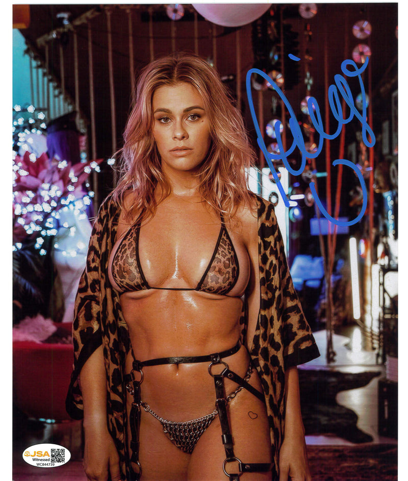 Paige VanZant Leopard Print 8x10 Metallic Promo - JSA AUTOGRAPHED