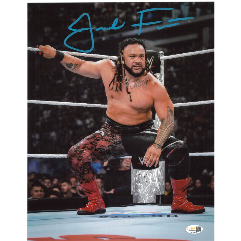 Jacob Fatu In Corner 11x14 Poster - JSA AUTOGRAPHED