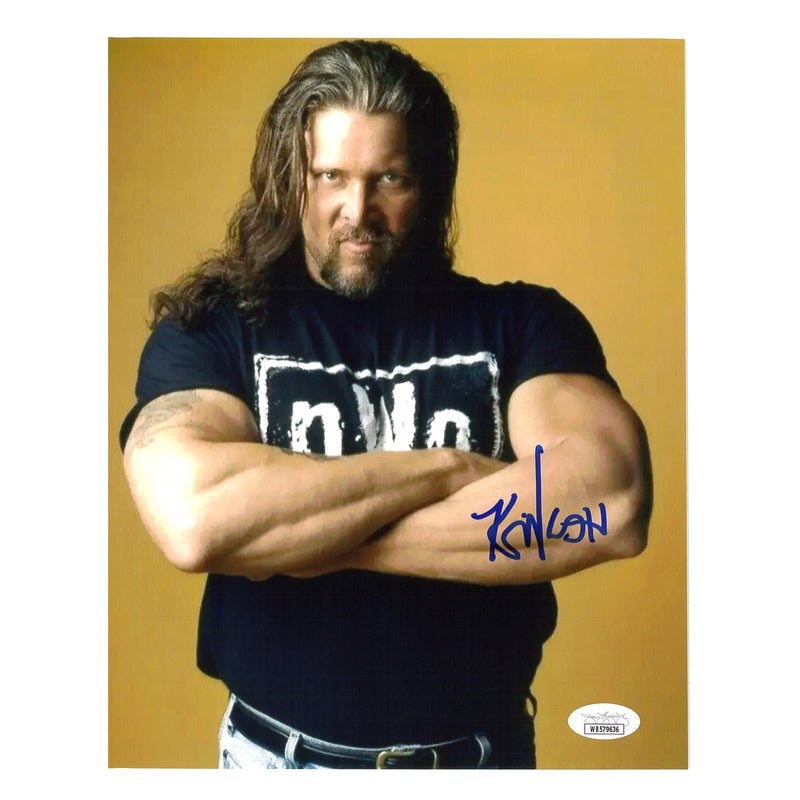 Kevin Nash Golden Background METALLIC 8 x 10 Promo - JSA AUTOGRAPHED