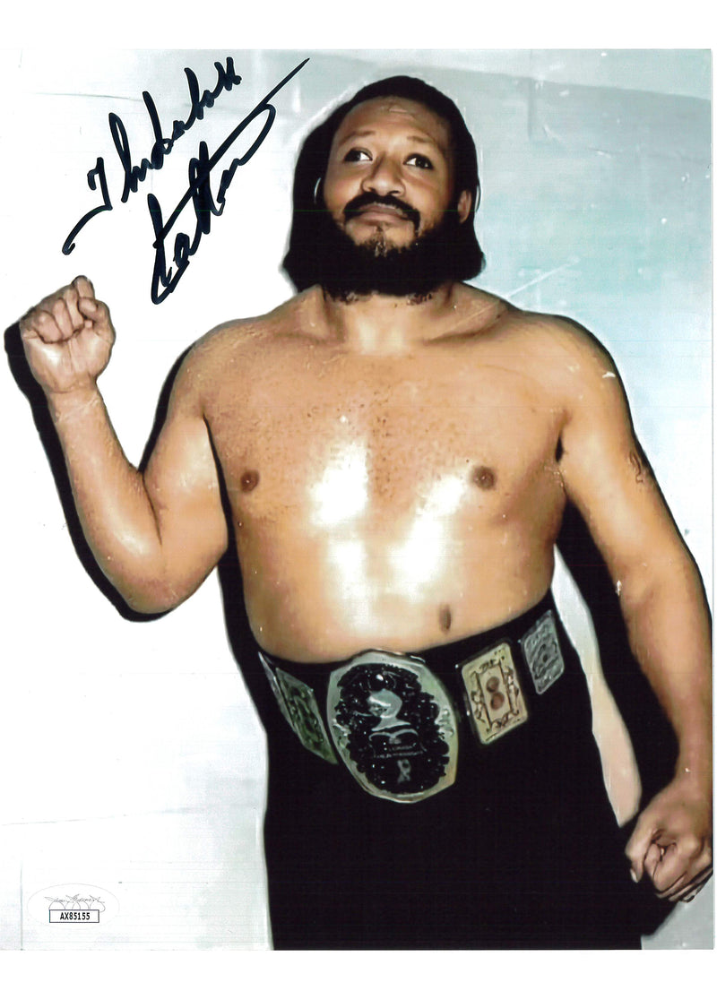 Thunderbolt Patterson Belt 8x10 Promo - JSA AUTOGRAPHED