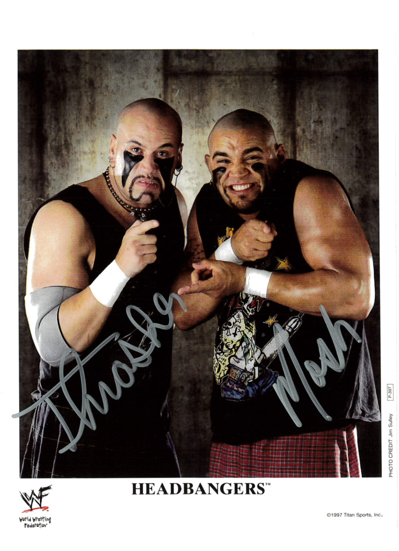 Headbangers Reproduction 8x10 Promo - DUAL SIGNED JSA AUTOGRAPHED