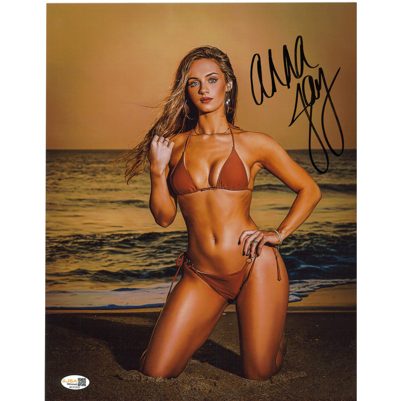Anna Jay Beach At Dusk 11x14 Poster - JSA AUTOGRAPHED