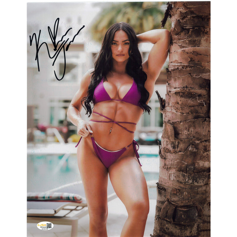 Kiana James Leaning On Tree Metallic 8x10 Promo or 11x14 Poster - JSA AUTOGRAPHED