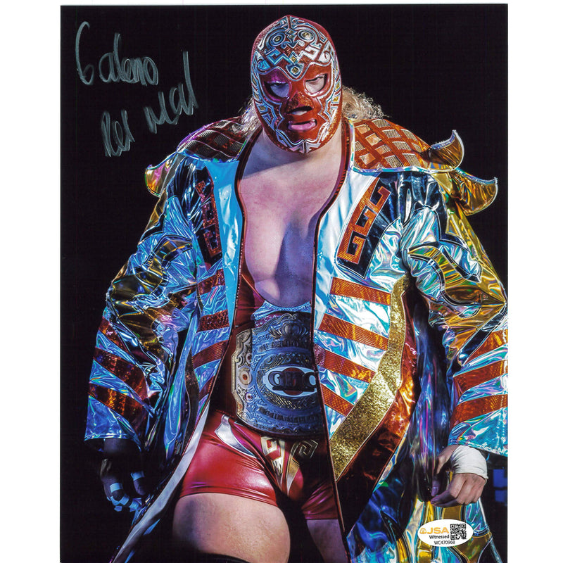 Galeno del Mal Belt 8x10 Promo - JSA AUTOGRAPH
