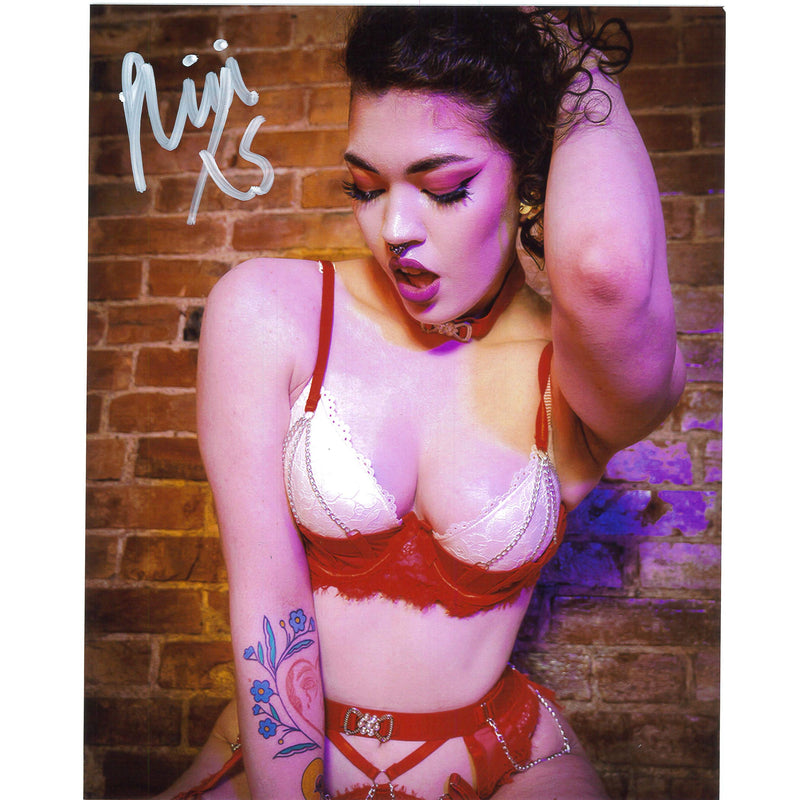 Nixi XS Red And White 8x10 Promo - AUTOGRAPHED