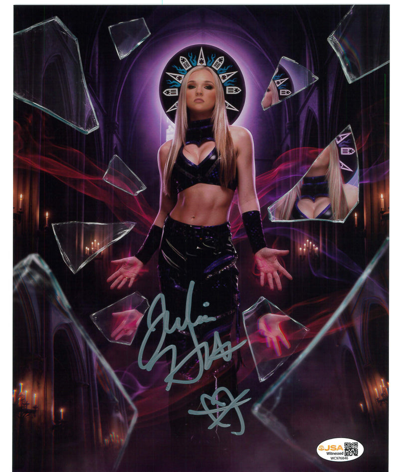 Julia Hart Shattered Glass Metallic 8x10 Promo or 11x14 Poster - JSA AUTOGRAPHED
