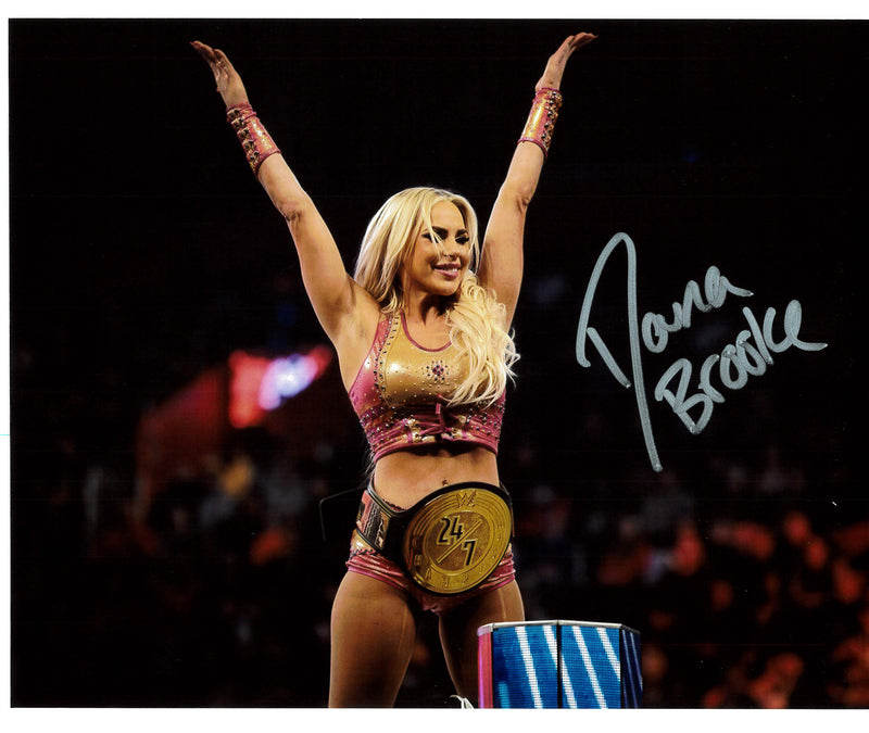 Dana Brooke 24/7 Belt 8x10 Promo - AUTOGRAPHED