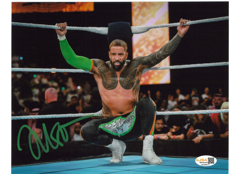 Jey Uso Corner Of Ring 8x10 Promo or 11x14 Poster - JSA AUTOGRAPHED