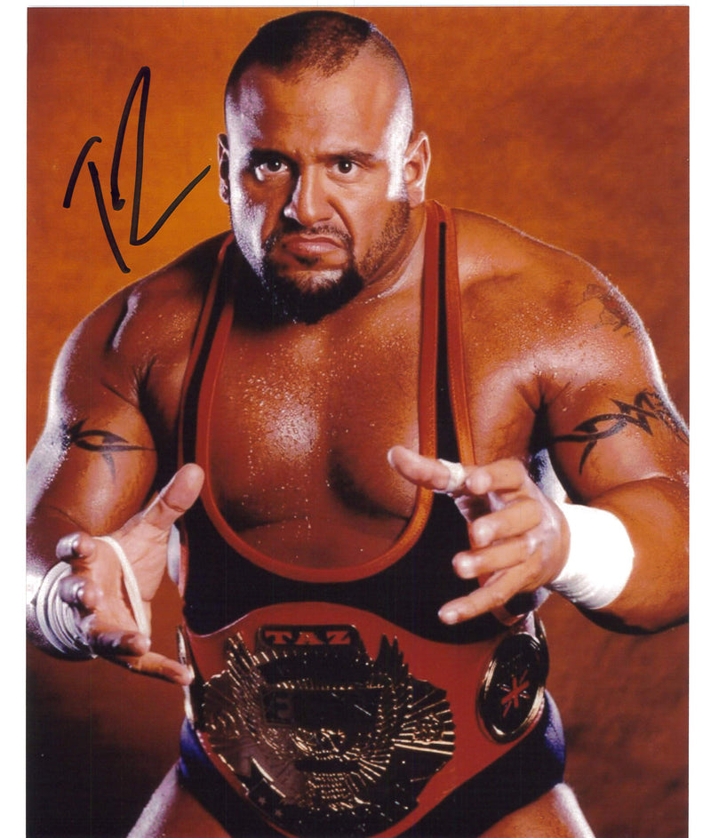 Taz TV Champ Belt 8x10 Promo - AUTOGRAPHED