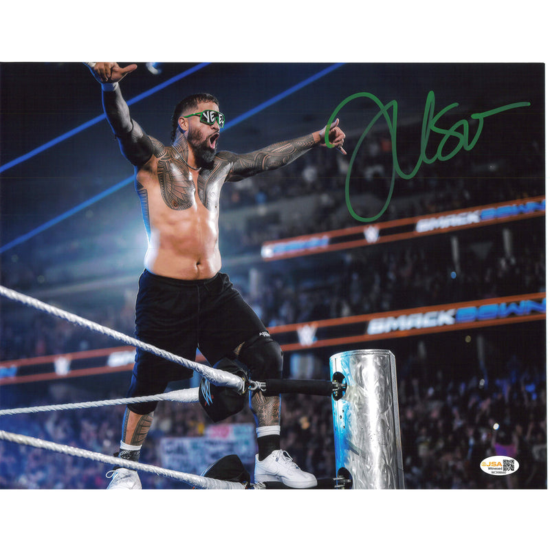 Jey Uso On The Ropes 8x10 Promo or 11x14 Poster - JSA AUTOGRAPHED