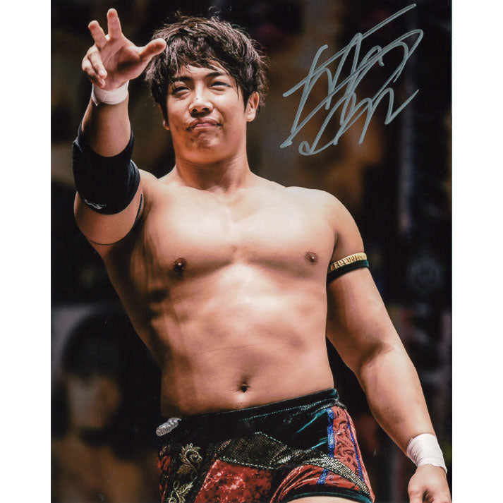 Konosuke Takeshita Pointing 8 x 10 Promo - AUTOGRAPHED