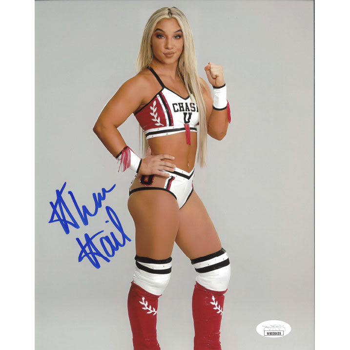 Thea Hail Fist Up 8 x 10 Promo - JSA AUTOGRAPHED