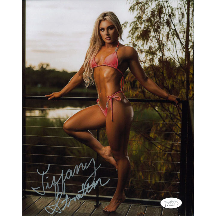 Tiffany Stratton On Deck METALLIC 8 x 10 Promo - JSA AUTOGRAPHED