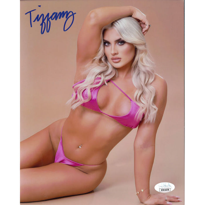 Tiffany Stratton Peach BG METALLIC 8 x 10 Promo - JSA AUTOGRAPHED