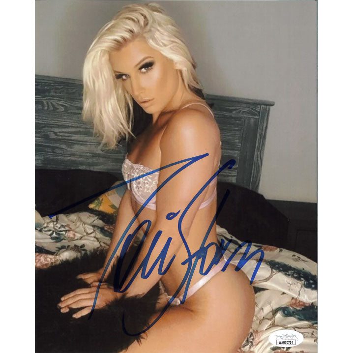 Toni Storm Light Pink 8 x 10 Promo - JSA AUTOGRAPHED