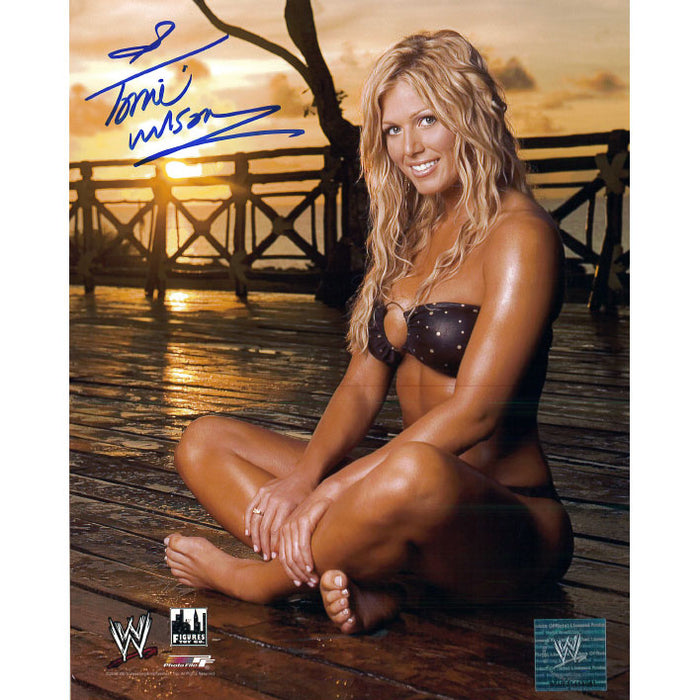 Torrie Wilson Seated Pose PF 8 x 10 Promo - AUTOGRAPHED
