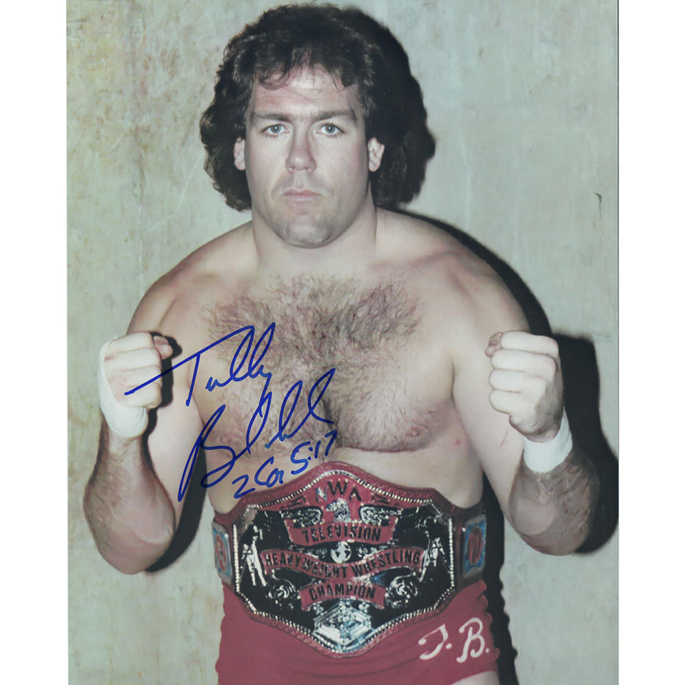 Tully Blanchard TV Title Pose 8 x 10 Promo AUTOGRAPHED —