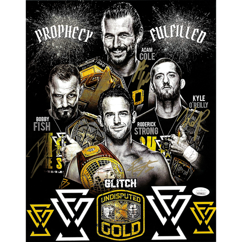 Undisputed Era Prophecy Fulfilled 11 x 14 Poster - QUADRUPLE AUTOGRAPHED