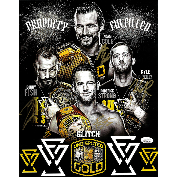 Undisputed Era Prophecy Fulfilled 11 x 14 Poster - QUADRUPLE AUTOGRAPHED