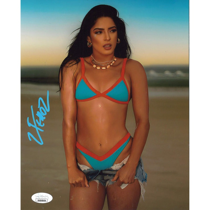 Valentina Feroz Hands on Jean Shorts 8 x 10 Promo - JSA AUTOGRAPHED
