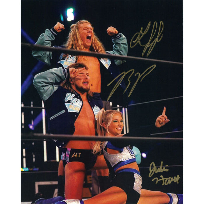 Varsity Blonds In Ring 8 x 10 Promo - TRIPLE AUTOGRAPHED