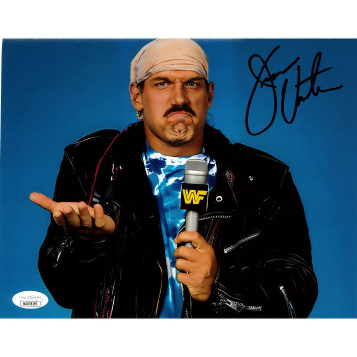 Jesse Ventura Microphone 8 x 10 Promo - JSA AUTOGRAPHED