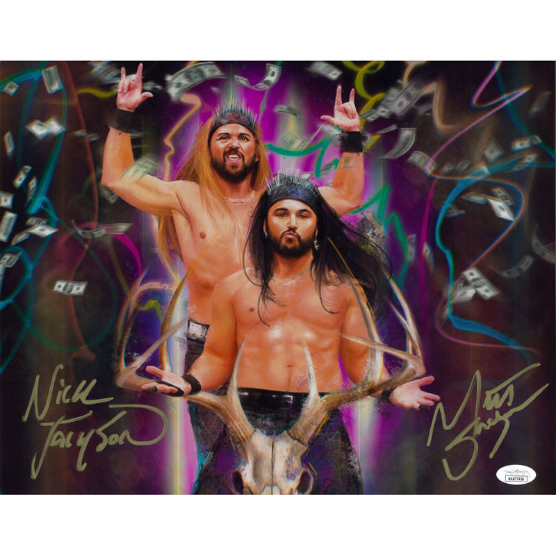 Young Bucks Melcole Art Metallic 11 x 14 Poster - JSA DUAL AUTOGRAPHED