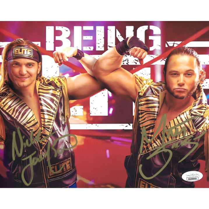 Young Bucks BTE 8 x 10 Promo - JSA DUAL AUTOGRAPHED