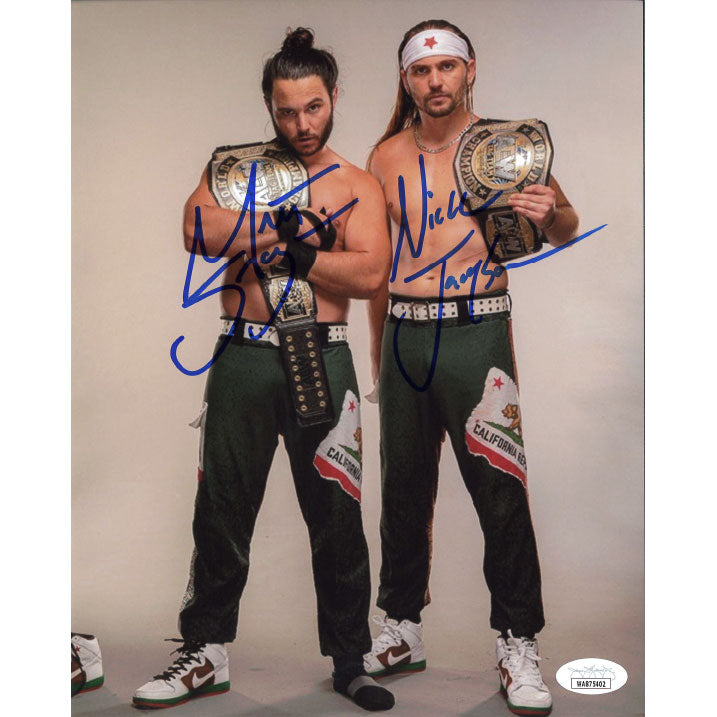 Young Bucks California Vertical 8 x 10 Promo - JSA DUAL AUTOGRAPHED