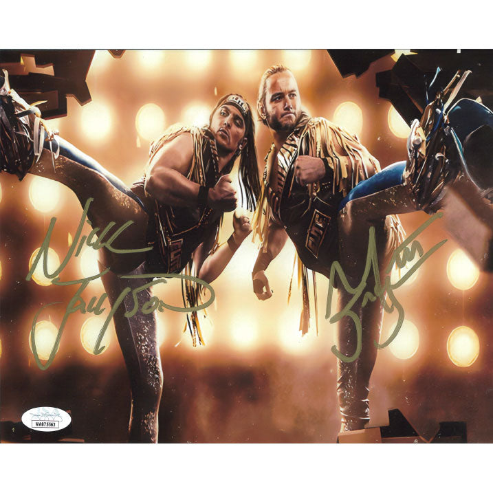 Young Bucks Double Superkick 8 x 10 Promo - JSA DUAL AUTOGRAPHED