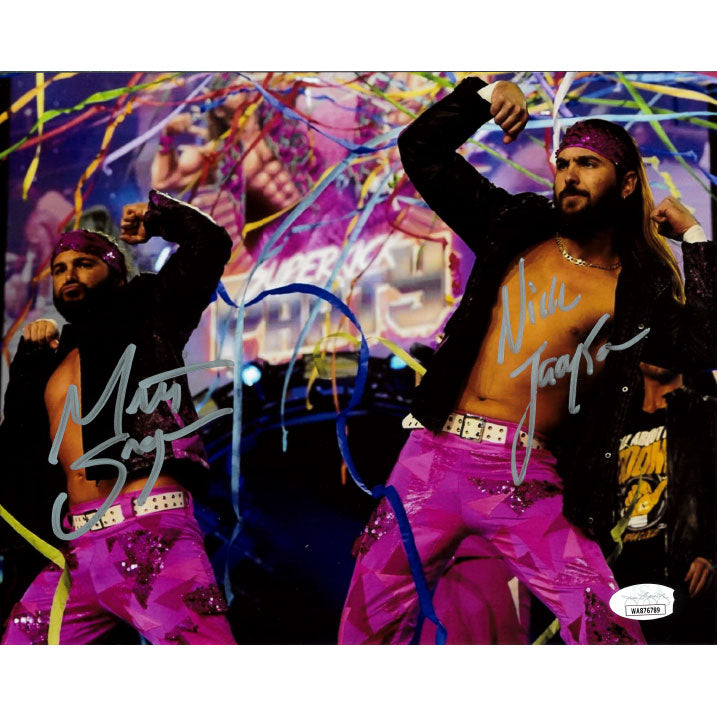 Young Bucks Entrance Streamers 8 x 10 Promo - JSA DUAL AUTOGRAPHED