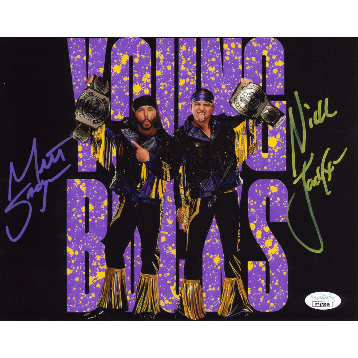 Young Bucks Lakers 8 x 10 Promo - JSA DUAL AUTOGRAPHED